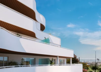fachada apartamentos modernos