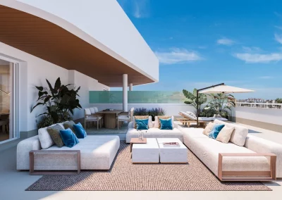 terraza apartamento vista mar