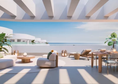 terraza atico vista mar